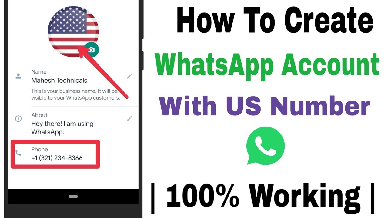 temporary us number for whatsapp
